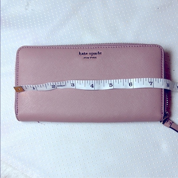 EUC Kate Spade Dusty Rose Zip-Around long Wallet - Picture 11 of 13